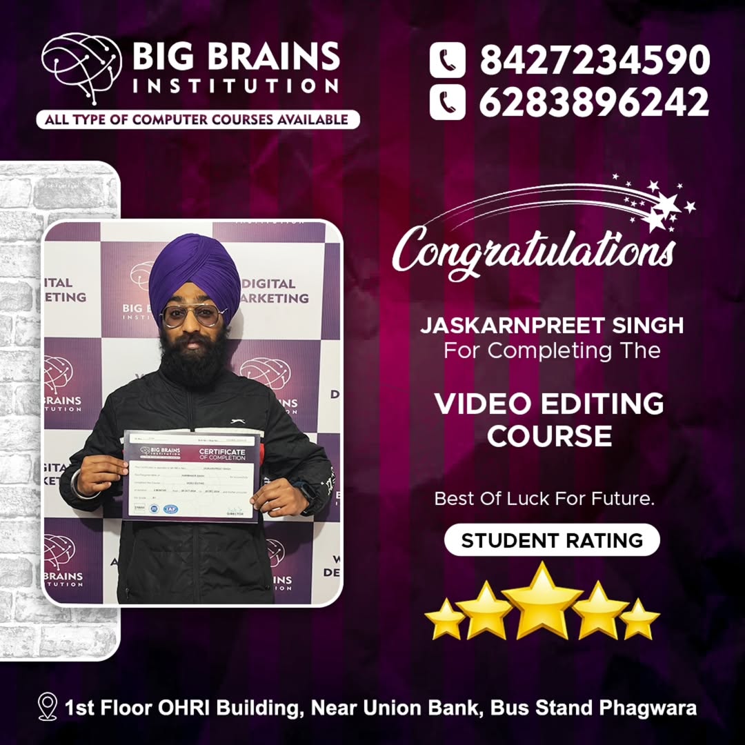 Graphic Desiging Course In phagwara